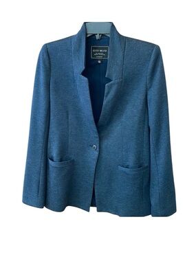 Lucky Brand Dark Blue Textured Blazer Small.